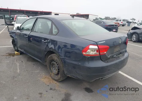 2013 Volkswagen Passat 2.5L S from USA, damaged, VIN 1VWAP7A33DC066352